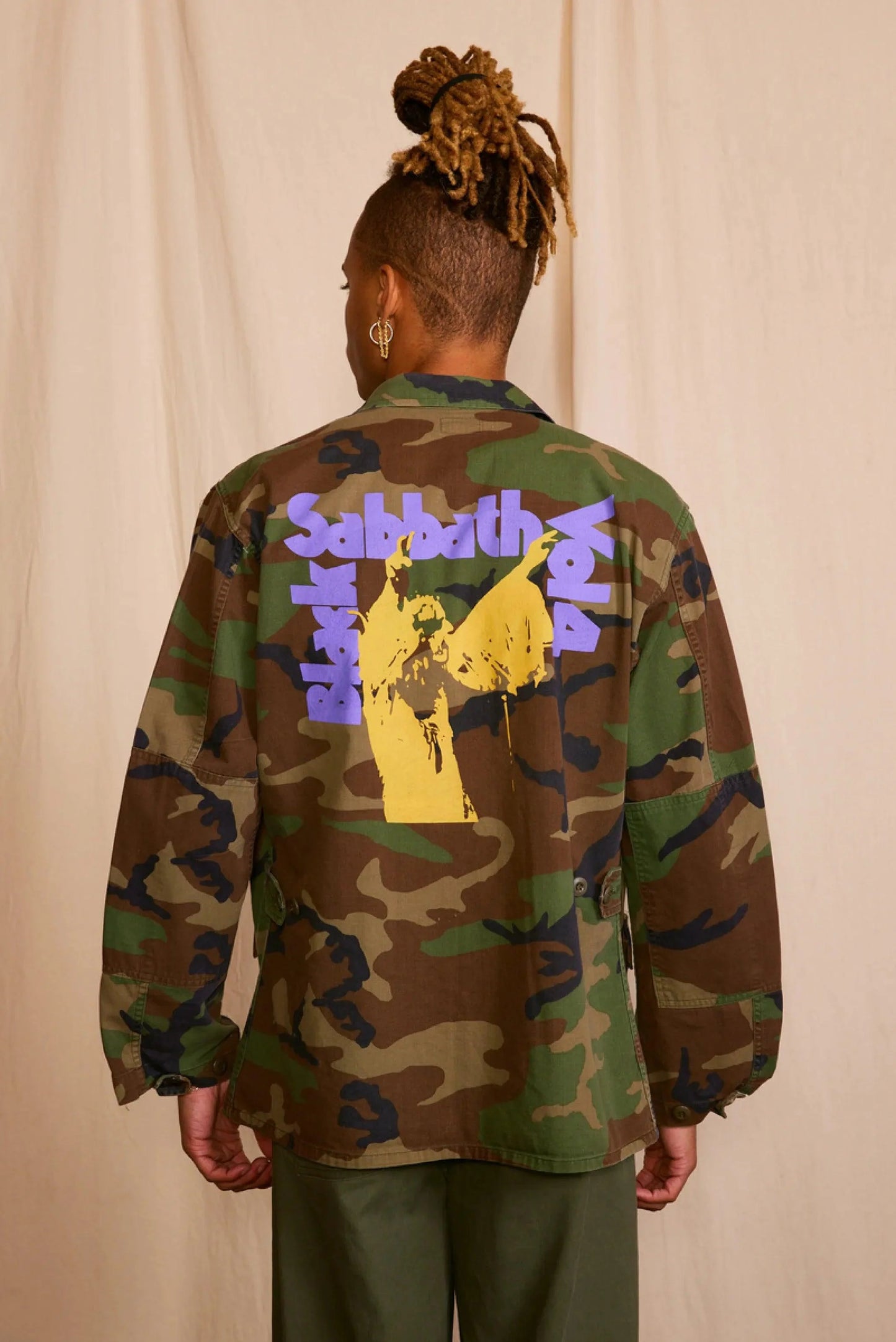 Black Sabbath Authentic Vintage Men's Camo Jacket-0