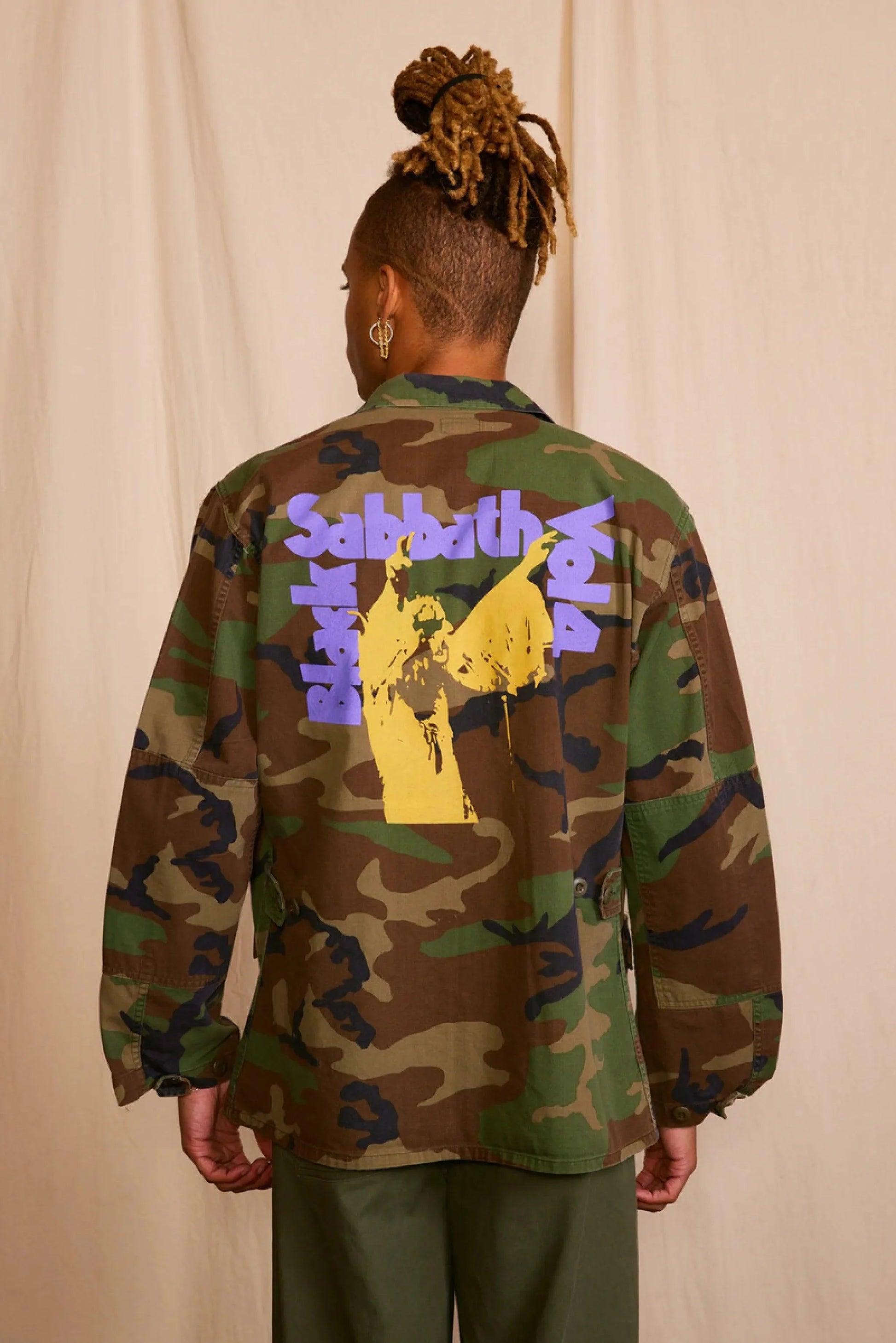 Black Sabbath Authentic Vintage Men's Camo Jacket-0