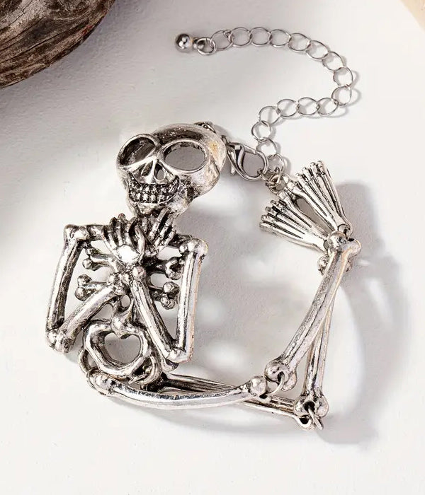 VINTAGE SKULL SKELETON BRACELET-0
